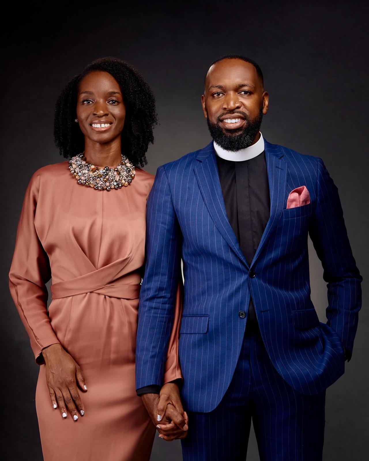 Rev G with his wife — formal